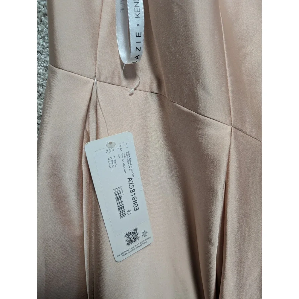 Azazie Kendall + Kyle Wedding Dress Length 63" Dress A14 Rose NWT - Picture 3 of 9